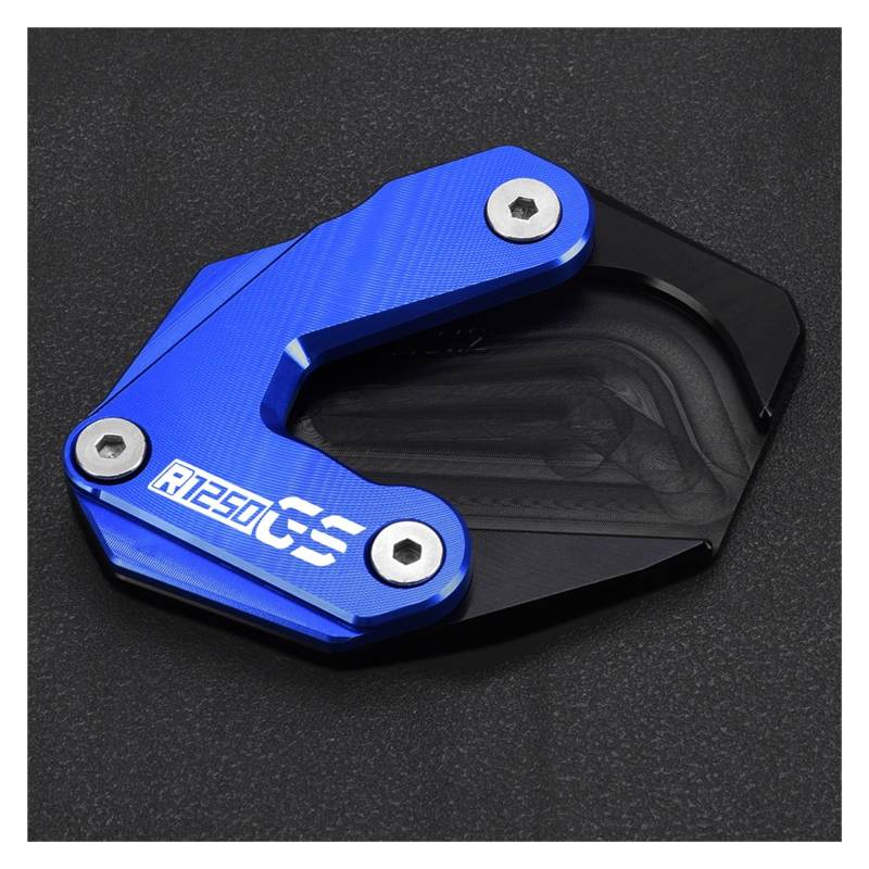 Seulomo Für BM@&W R1200GS LC 2012 2013 2014-2016 Ständer Vergrößern Platte Verlängerung Pad Fuß Unterstützung Basis Motorrad Seite Stehen Enlarger(Blue-R1250GS B) von Seulomo