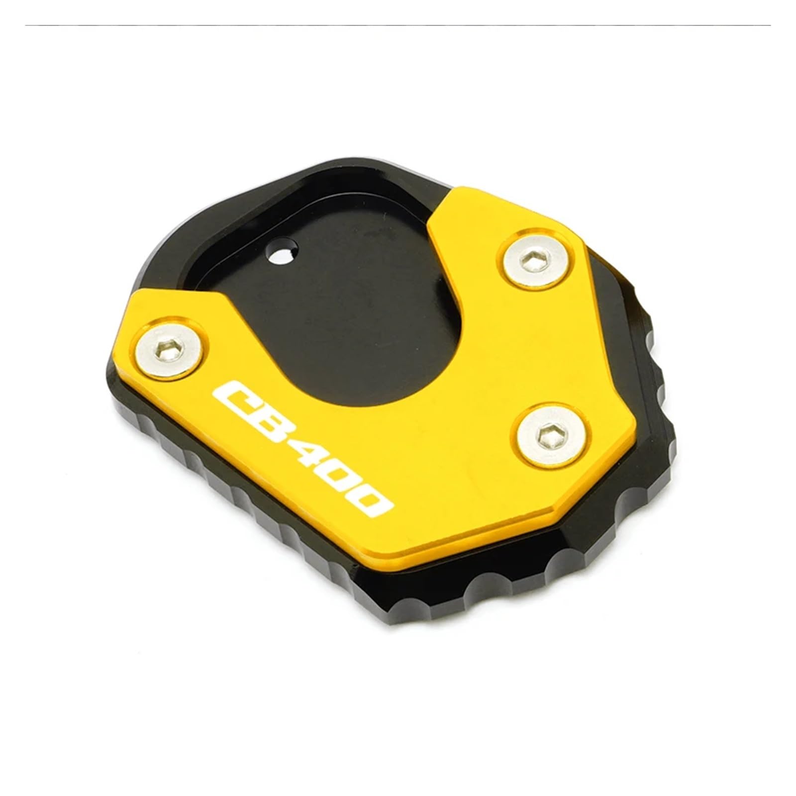 Seulomo Für Hon@&da CB 400 CB400 2008 2009 2010 2011 2012 Motorrad Kickstand Fuß Seitenständer Verlängerung Pad Stützplatte Vergrößern Ständer(Yellow) von Seulomo