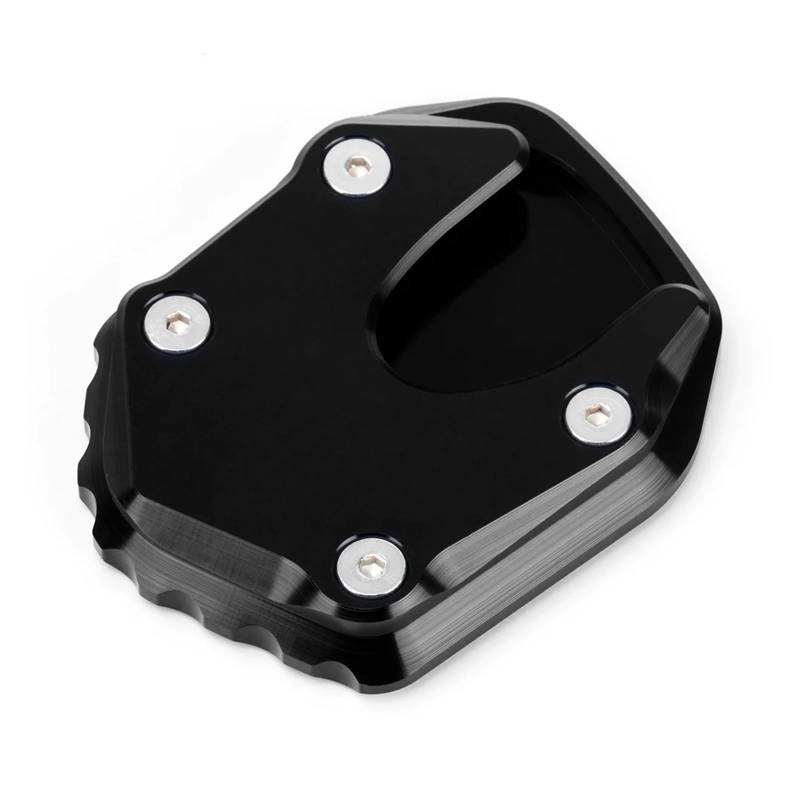 Seulomo Für Hon@&da XADV 750 X ADV 750 2021 2022 2023 Zubehör Motorrad Kickstand Extender Fuß Seitenständer Fußpolster Stützplatte(Black NO Logo) von Seulomo