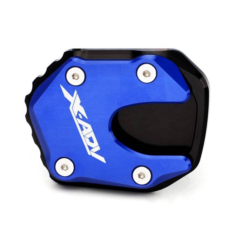 Seulomo Für Hon@&da XADV 750 X ADV 750 2021 2022 2023 Zubehör Motorrad Kickstand Extender Fuß Seitenständer Fußpolster Stützplatte(Blue X-ADV Logo) von Seulomo