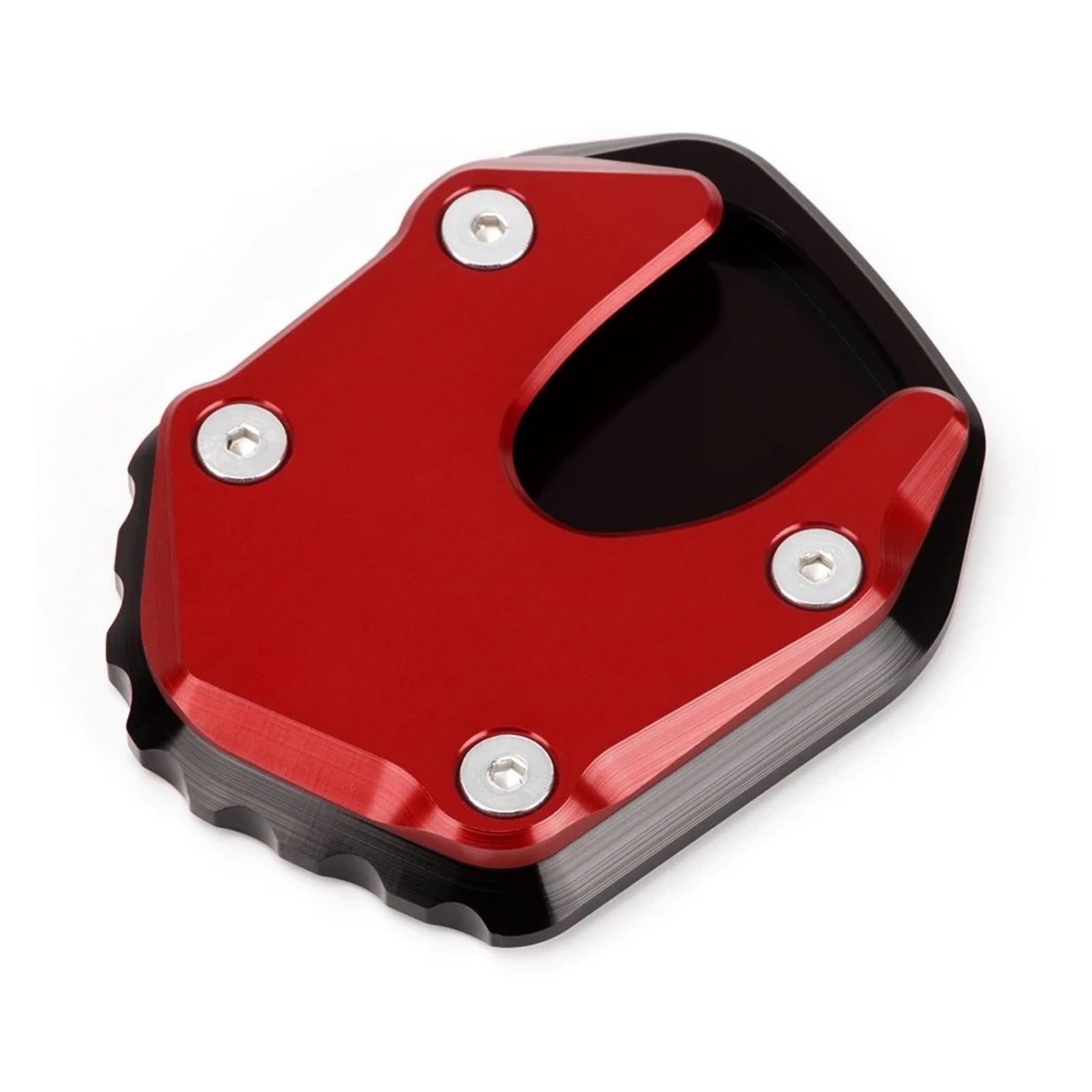 Seulomo Für Hon@&da XADV 750 X ADV 750 2021 2022 2023 Zubehör Motorrad Kickstand Extender Fuß Seitenständer Fußpolster Stützplatte(RED NO Logo) von Seulomo