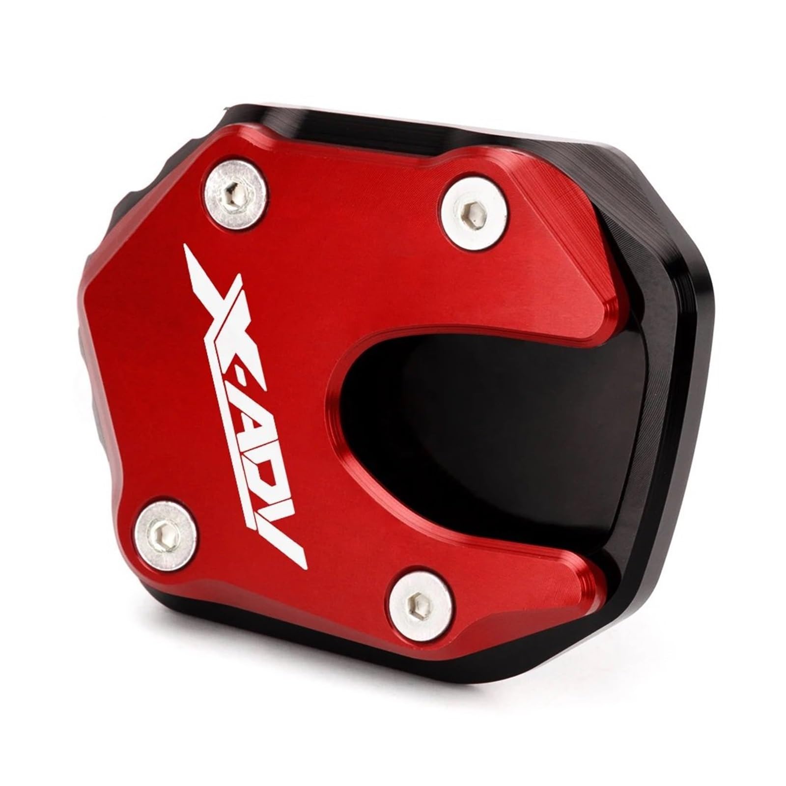 Seulomo Für Hon@&da XADV 750 X ADV 750 2021 2022 2023 Zubehör Motorrad Kickstand Extender Fuß Seitenständer Fußpolster Stützplatte(RED X-ADV Logo) von Seulomo