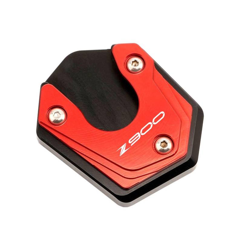 Seulomo Für Ka&@wasaki Z 900 Z900 RS SE Z900RS 2017-2023 Z900 Rs Motorrad CNC Zubehör Kickstand Platte Verlängerung Pad Stehen Enlarger(Z900 Red) von Seulomo