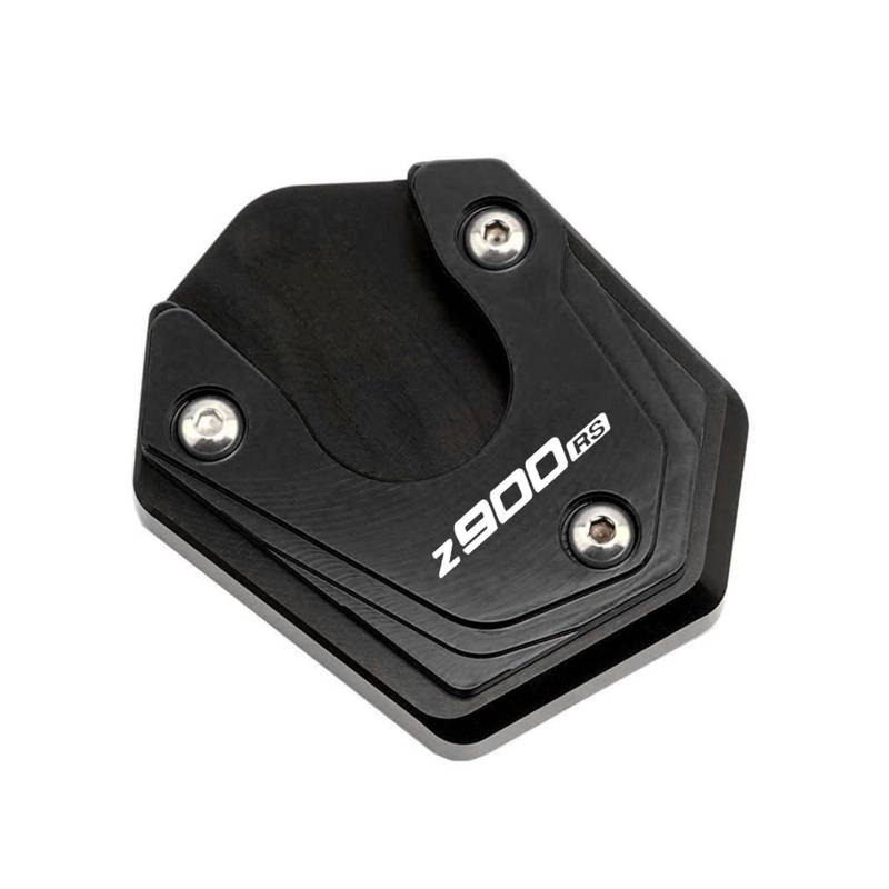 Seulomo Für Ka&@wasaki Z 900 Z900 RS SE Z900RS 2017-2023 Z900 Rs Motorrad CNC Zubehör Kickstand Platte Verlängerung Pad Stehen Enlarger(Z900RS Black) von Seulomo