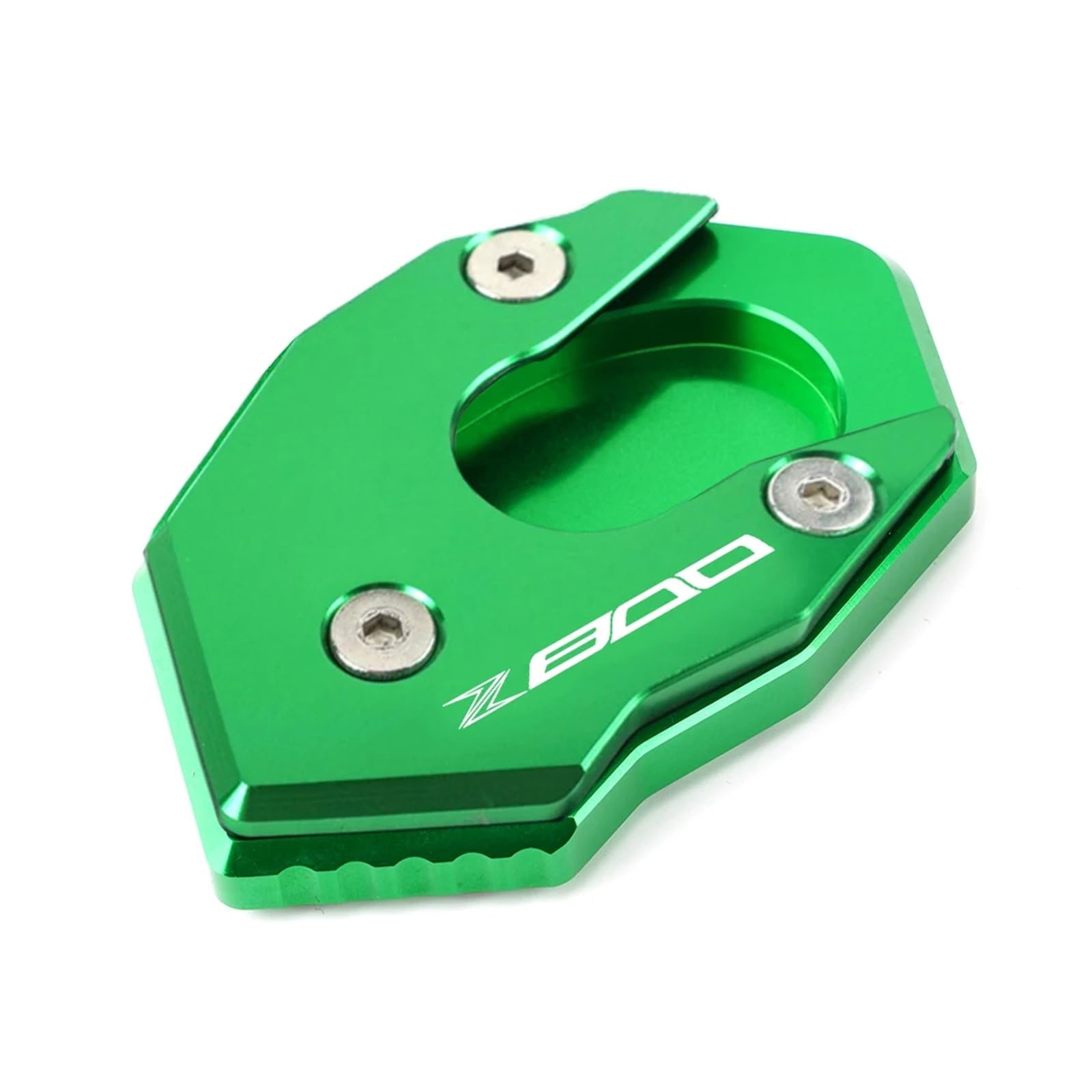 Seulomo Für Ka&@wasaki Z800 2013-2016 Z 800 Hohe Qualität Motorrad CNC Aluminium Zubehör Seite Stehen Enlarger Ständer Vergrößern Pad(All Green) von Seulomo