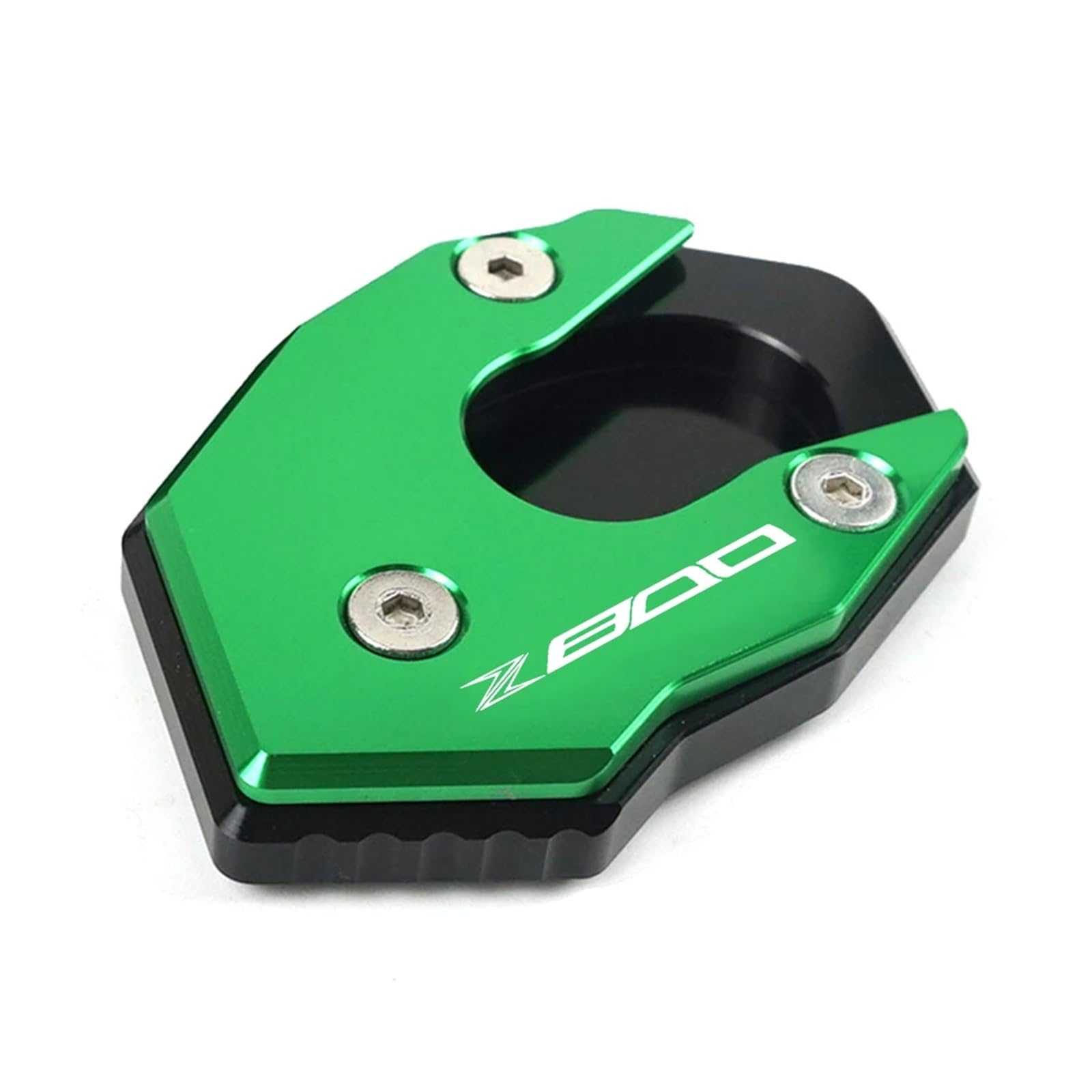 Seulomo Für Ka&@wasaki Z800 2013-2016 Z 800 Hohe Qualität Motorrad CNC Aluminium Zubehör Seite Stehen Enlarger Ständer Vergrößern Pad(Green Black) von Seulomo