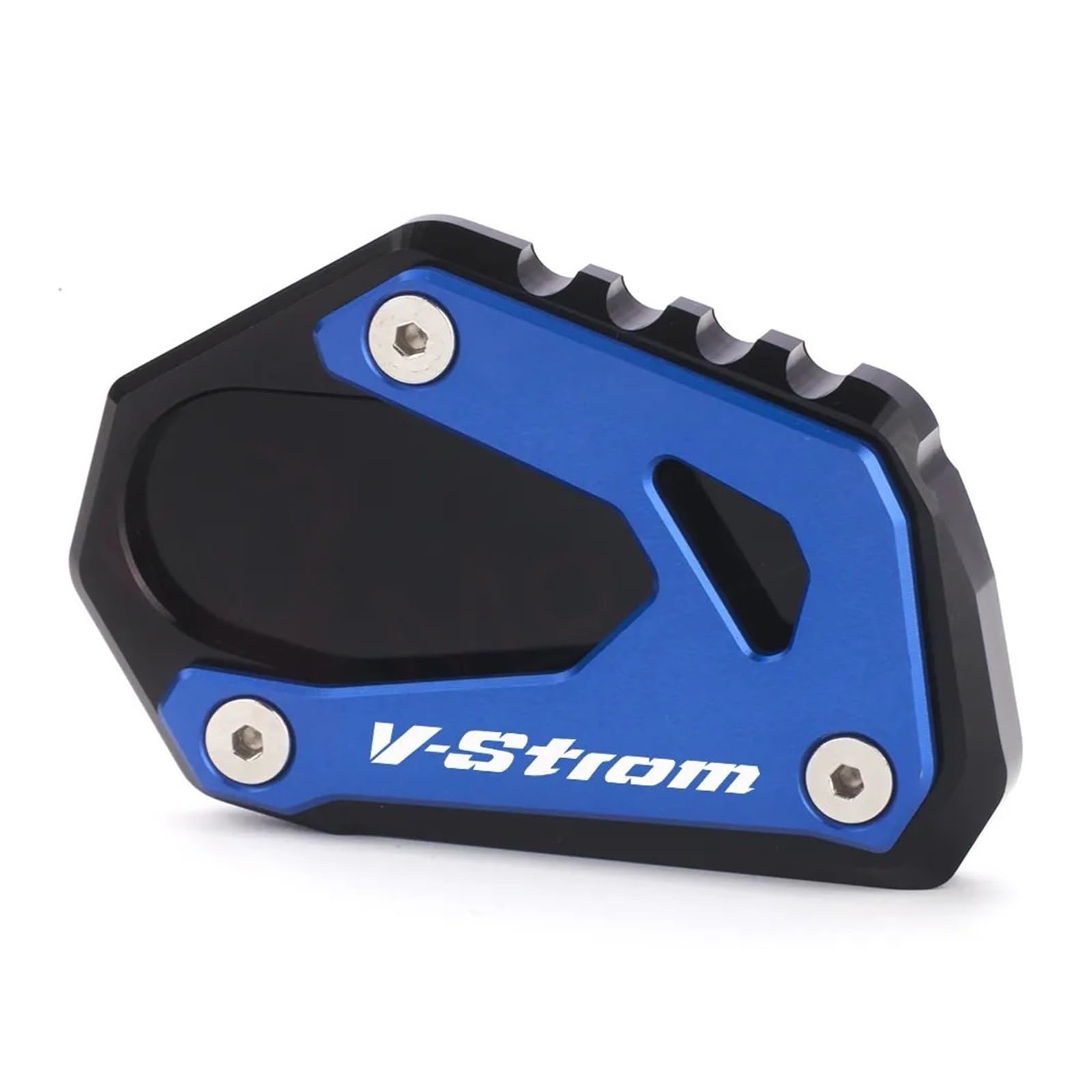 Seulomo Für Suzuki V-Strom 1000 VSTROM 1000/XT DL1000 DL 1000 2014-2021 Motorrad Kickstand Fuß Seite Stehen Verlängerung Pad Unterstützung Platte(V-Strom Logo Blue) von Seulomo