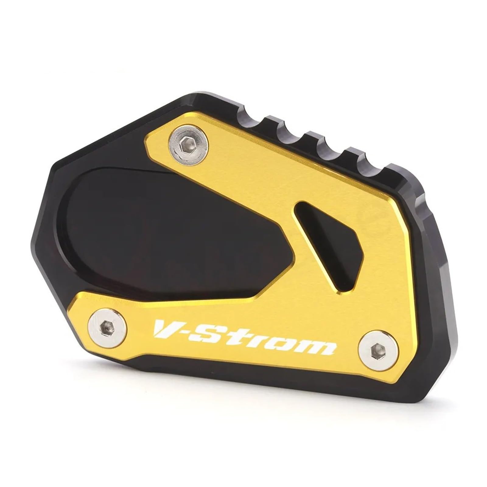 Seulomo Für Suzuki V-Strom 1000 VSTROM 1000/XT DL1000 DL 1000 2014-2021 Motorrad Kickstand Fuß Seite Stehen Verlängerung Pad Unterstützung Platte(V-Strom Logo Gold) von Seulomo