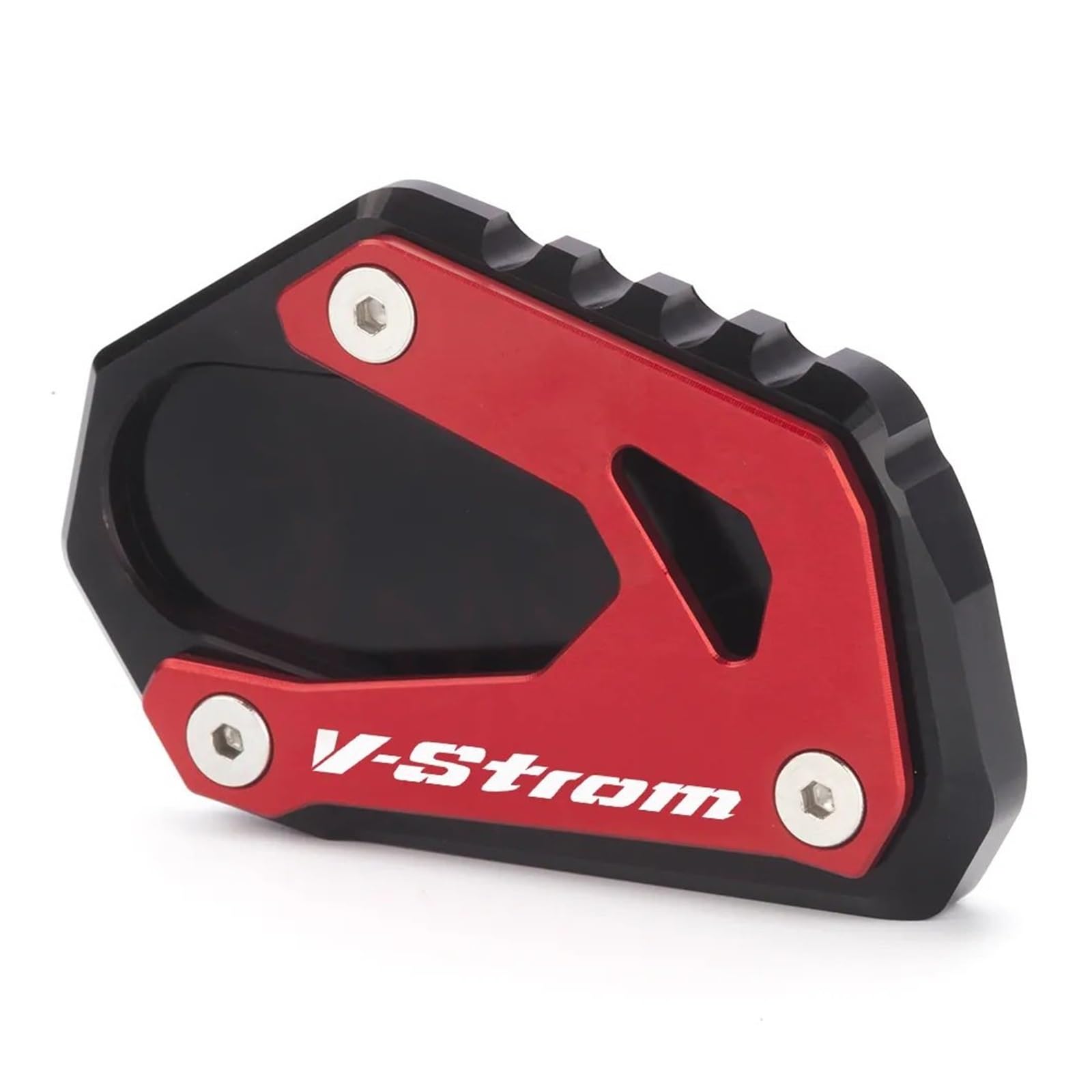 Seulomo Für Suzuki V-Strom 1000 VSTROM 1000/XT DL1000 DL 1000 2014-2021 Motorrad Kickstand Fuß Seite Stehen Verlängerung Pad Unterstützung Platte(V-Strom Logo RED) von Seulomo