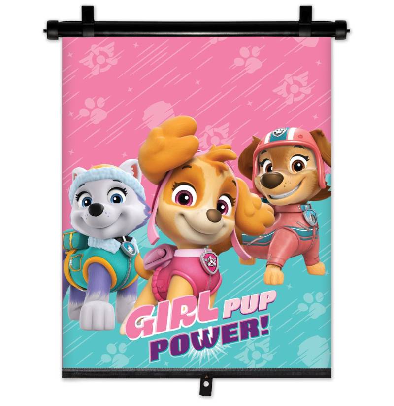 Paw Patrol Girls Auto UV & Sonnenschutz – ausziehbares Rollo, Schattenspender, 1 STK. von Seven Polska