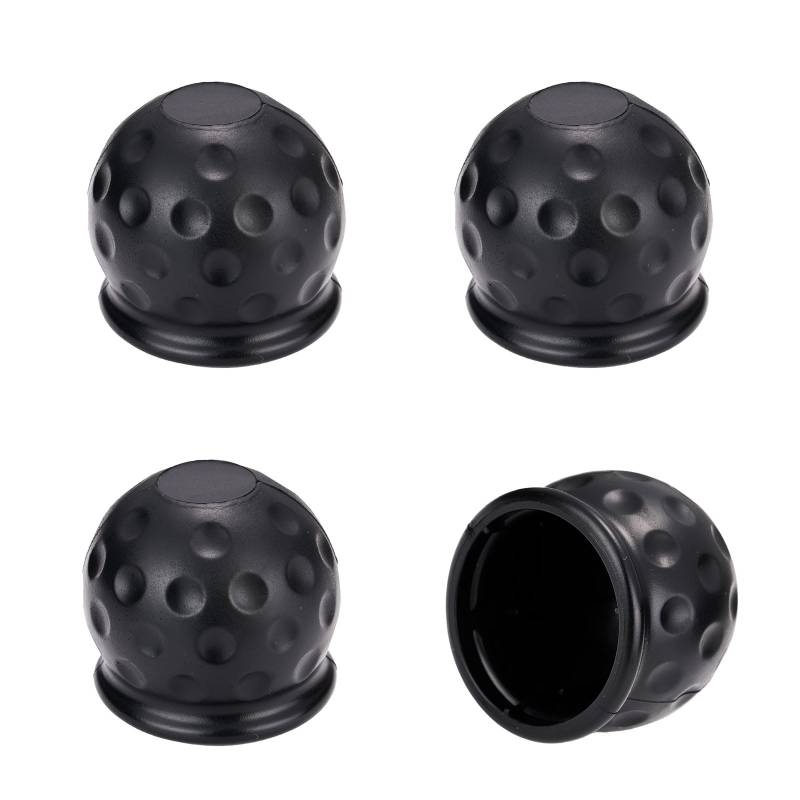 4 Stück Anhängerkupplung Abdeckung, Schwarz 50 mm Anhängerkupplung Schutzkappe, Abdeckung Anhängerkupplung, Kappe Anhängerkupplung, Anhängerkupplung Kappe, Schutzkappe Anhängerkupplung. von Sewokon