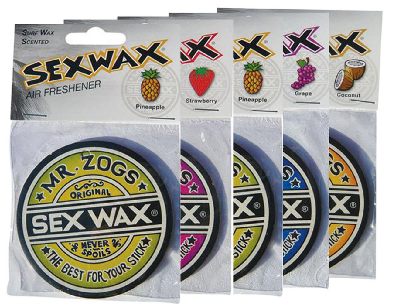 SexWax Unisex Lufterfrischer, 5 x Lucky Dip von Sex Wax