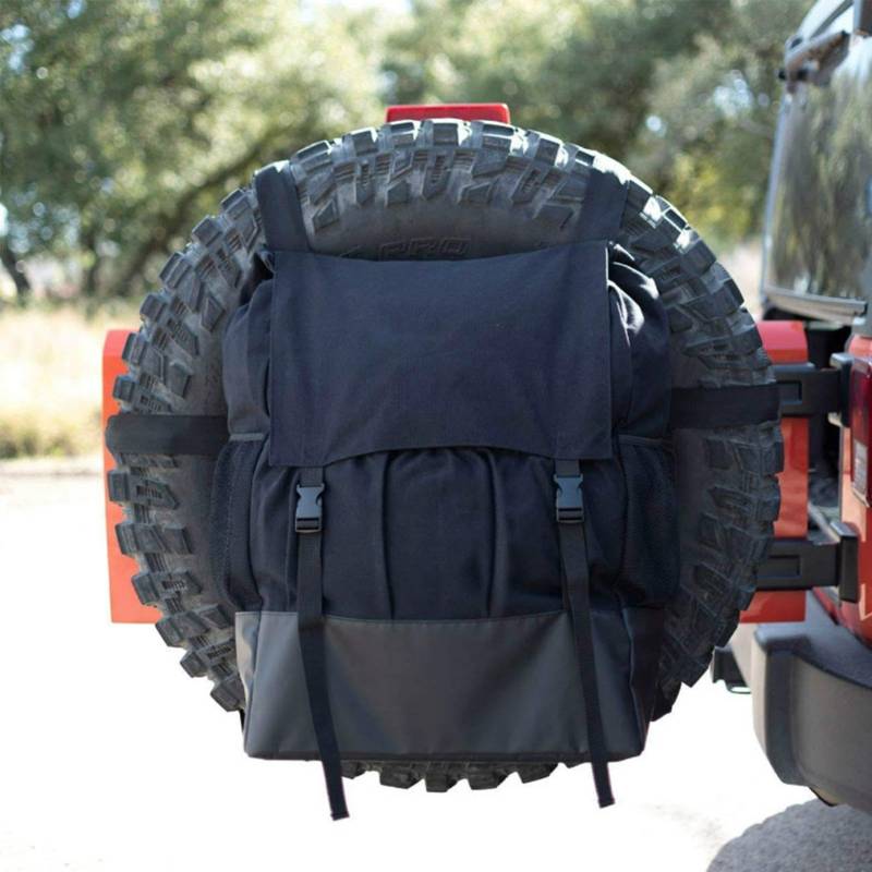 Reserverad Müllsack, Offroad Ersatzrad Organizer Aufbewahrungstasche für Werkzeugsatz Reifenwerkzeuge Campingausrüstung, 24 x 17 x 8 Zoll von Sghtil