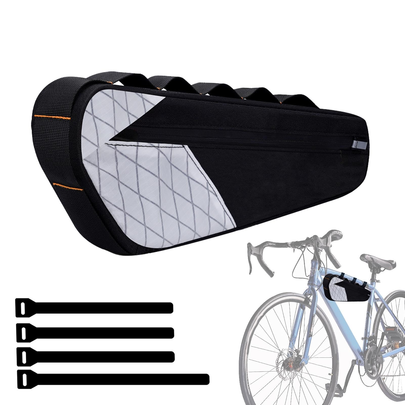 Sghtil Oberrohr-Fahrradtasche,Fahrradtaschenrahmen, wasserdichte Rahmentasche Fahrradtasche Fahrradzubehör, Fahrradtasche, Fahrrad-Oberrohrtasche für Reparaturwerkzeuge, Schlauch, Pumpe, Rücklicht, von Sghtil