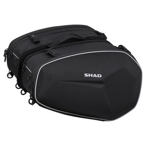 E48 Seitentaschen Volumen: 46-58 Liter, schwarz Shad von Shad