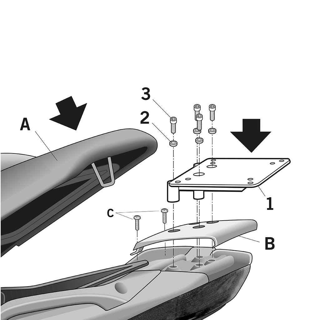 Gepäckträger SHAD SR Max 125 ZAPM357 300 ZAPM356 Nexus M35 250 500 von SHAD