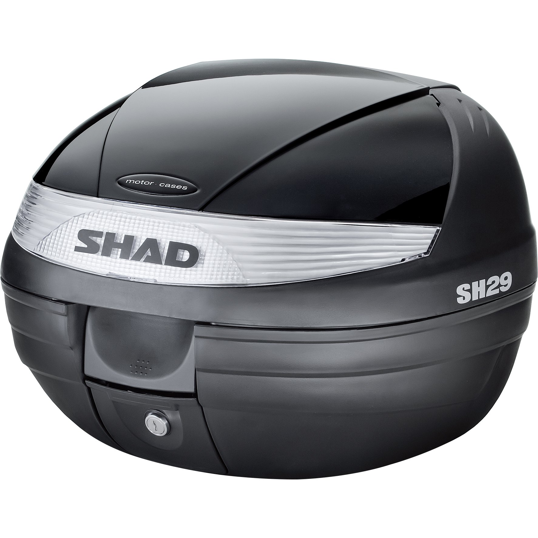 Shad Deckelcover für SH29 Topcase schwarz metallic lackiert von Shad