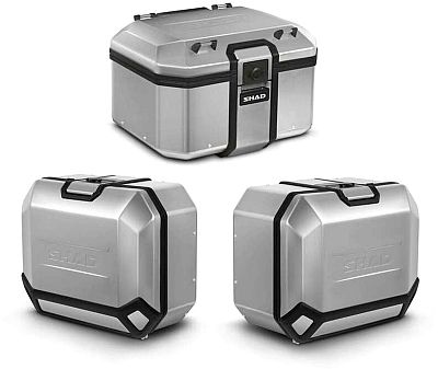 Shad Terra Full Pack, Topcase & Seitenkoffer - Silber - 48 L / 36 L/47 L von Shad
