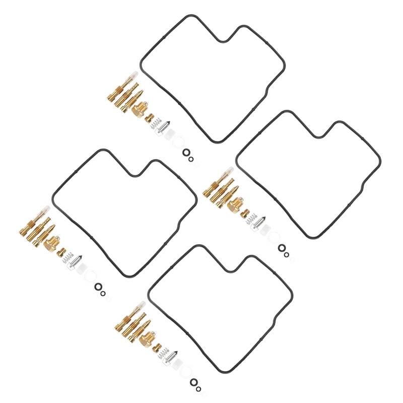 Vergaser-Reparatur-Kit, 56-teiliges Haltbares Motorrad-Vergaser-Reparatur-Kit Korrosionsbeständiges Metall zur Reparatur von Shanrya