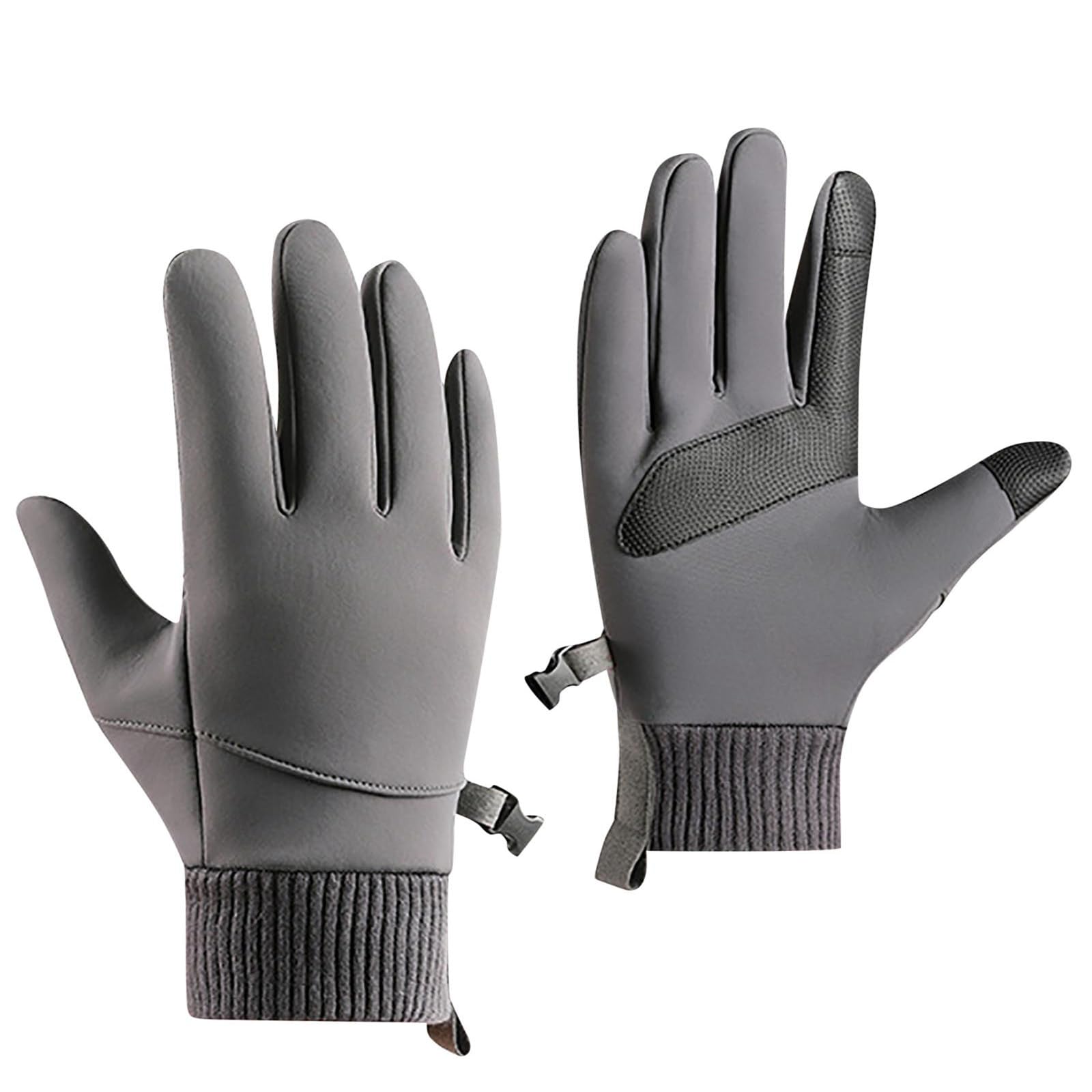 Shaohan Freezer Thermo Handschuhe, Warme Winterhandschuhe mit wasserabweisender Beschichtung Touchscreen-Funktion, ideal für Outdoor-Arbeiten, Laufen Radfahren (L) von Shaohan