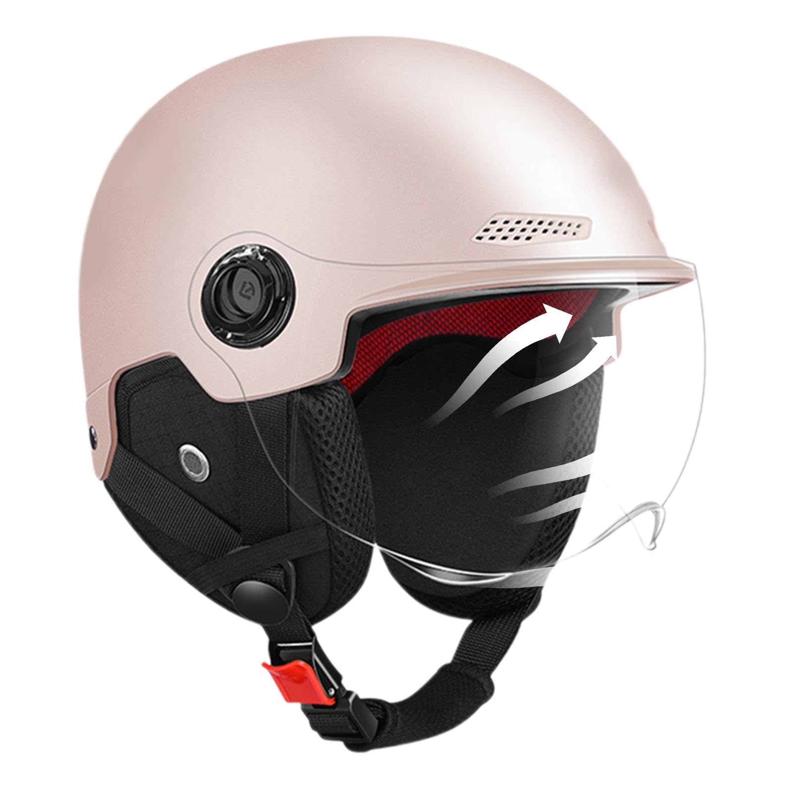 Motorrad-Schutzhut, Motorrad-Schutzhelm | Unisex Fahrrad-Schutzhelm,Atmungsaktive Innenfutter-Fahrradausrüstung für Outdoor-Abenteuer, Pendeln in der Stadt und Lange Fahrten von Shapen