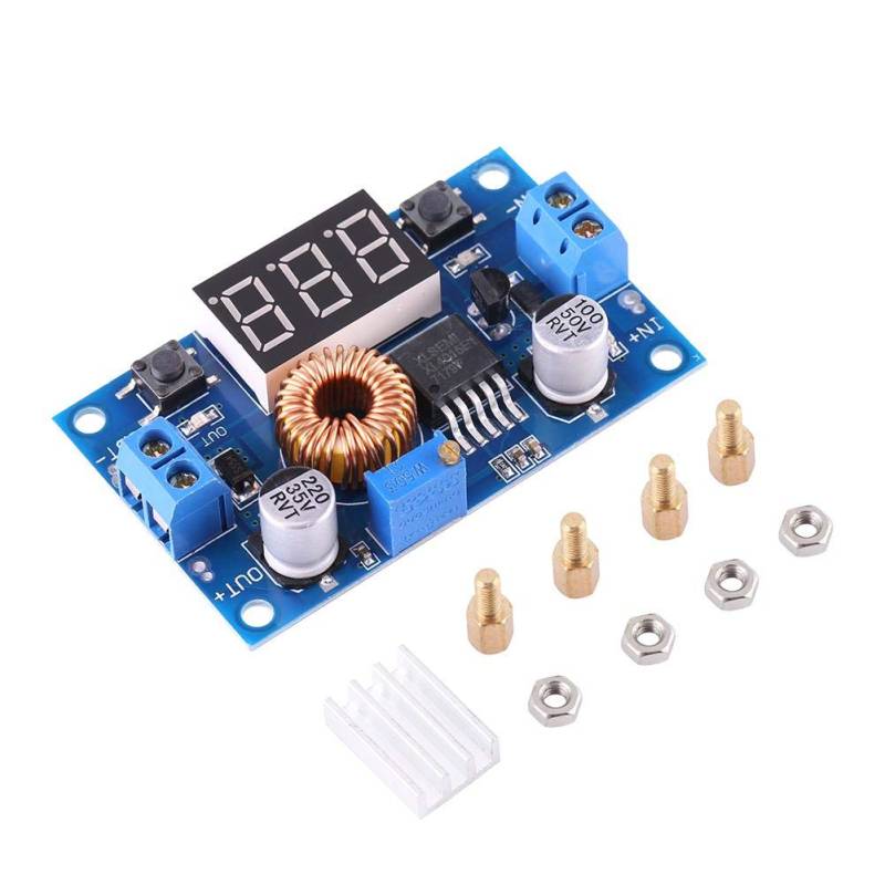 Spannungsregler, DC-DC-Abwärtswandler 75 W einstellbares Abwärtsmodul 5A 4,0 V ~ 38 V bis 1,25 V ~ 36 V mit Abstandshaltern und Muttern von Sharainn