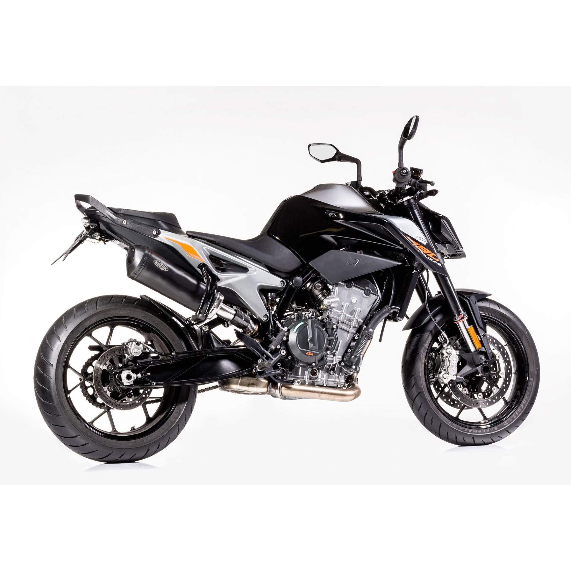 Shark exhaust Auspuff DSX-10 schwarz für KTM Duke 790/890 /R von Shark exhaust