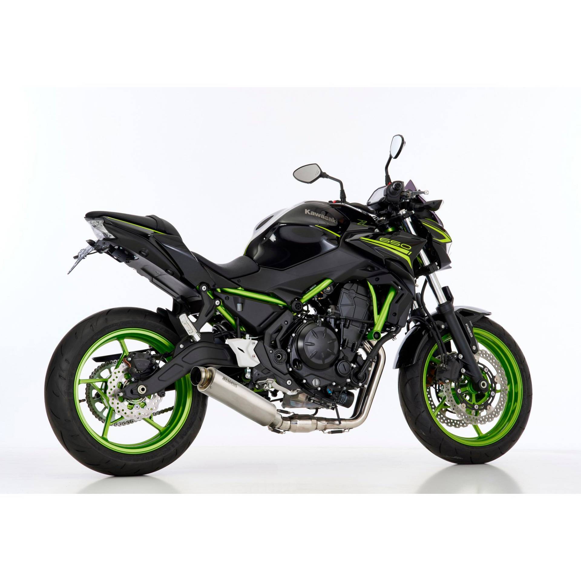 Shark exhaust Auspuff SRC4 2in1 Titan für Kawasaki Z/Ninja 650 2017-2020 von Shark exhaust