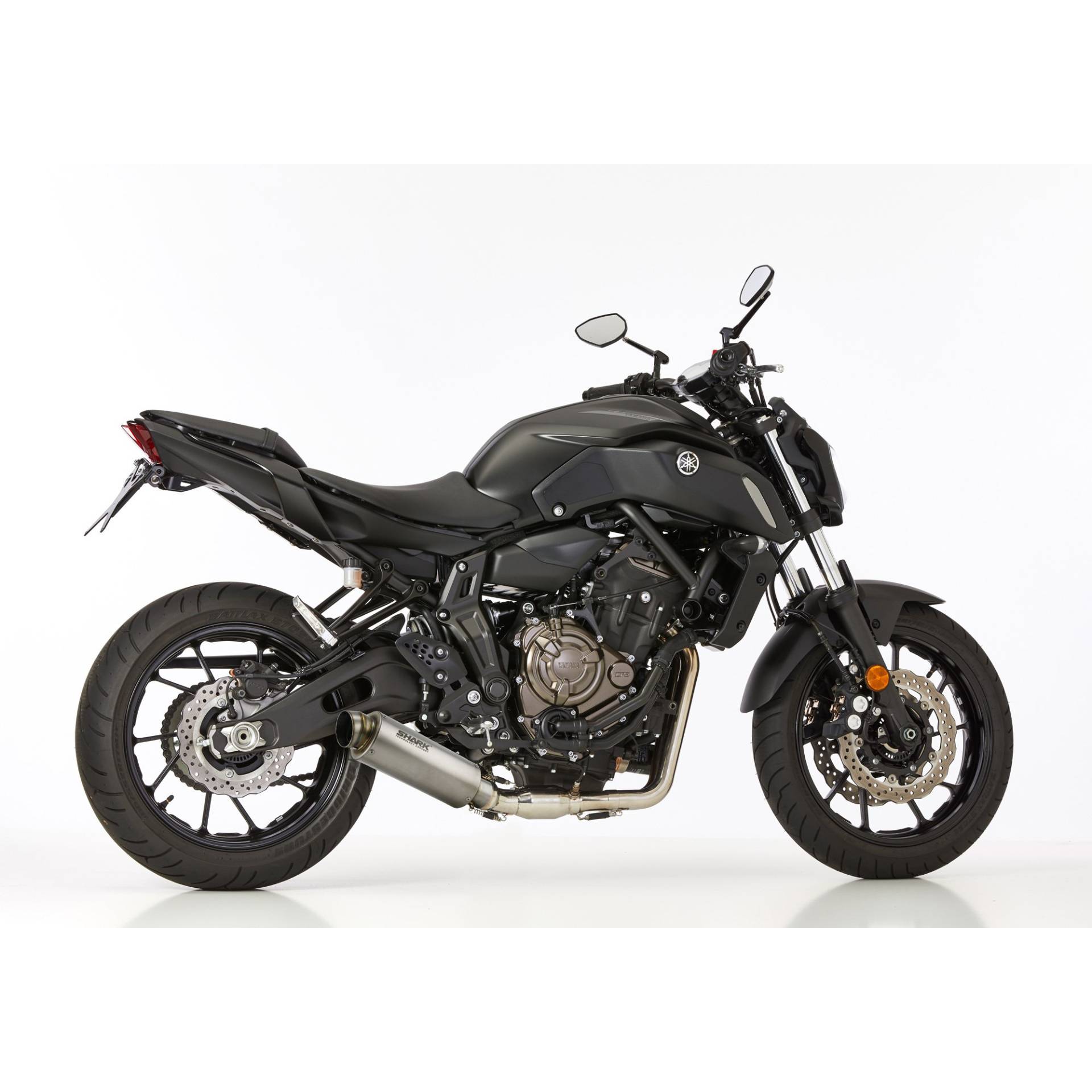 Shark exhaust Auspuff SRC4 2in1 Titan für Yamaha MT-07/Tracer/XSR 16-20 von Shark exhaust