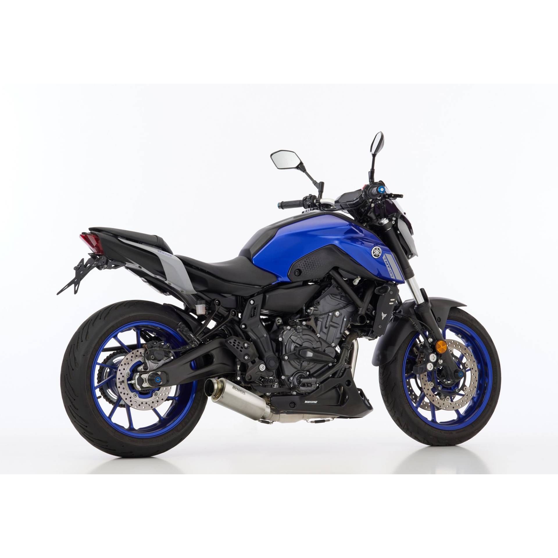 Shark exhaust Auspuff SRC4 2in1 Titan für Yamaha MT-07/Tracer/XSR 2020-202 von Shark exhaust