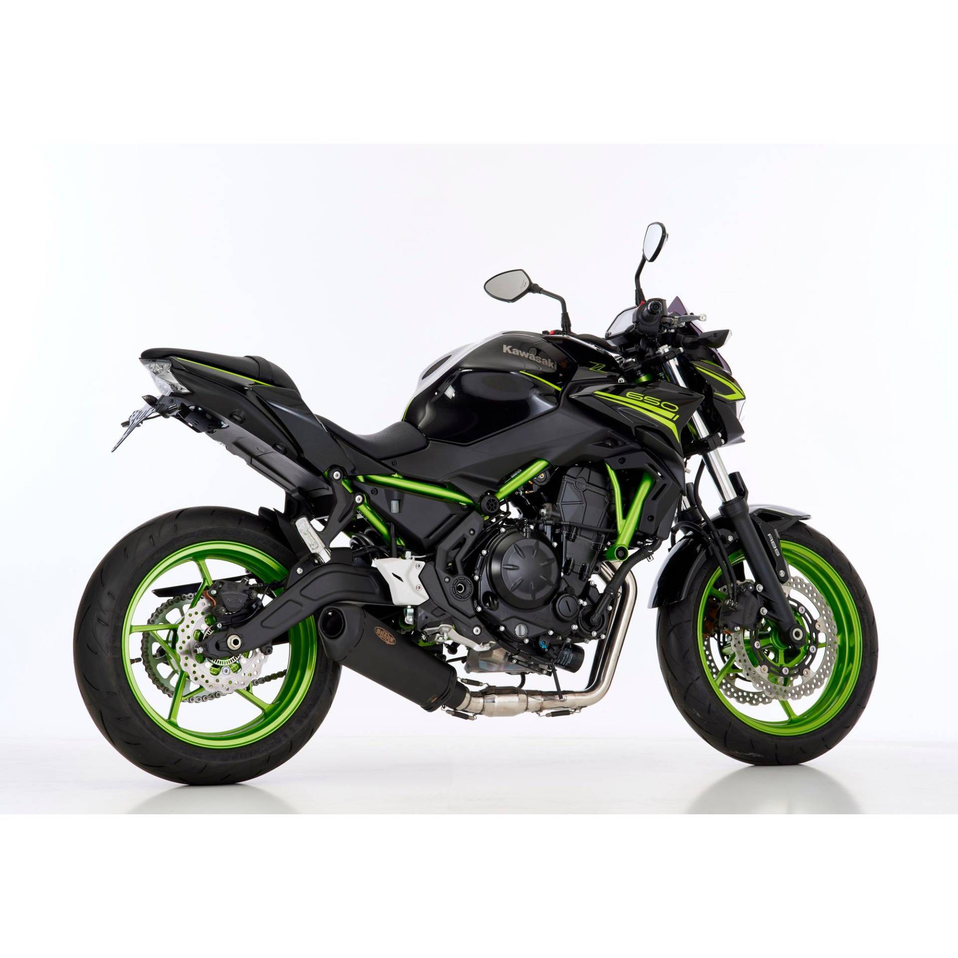 Shark exhaust DSX-10 Auspuff 2in1 schwarz für Kawasaki Z/Ninja 650 2023- von Shark exhaust