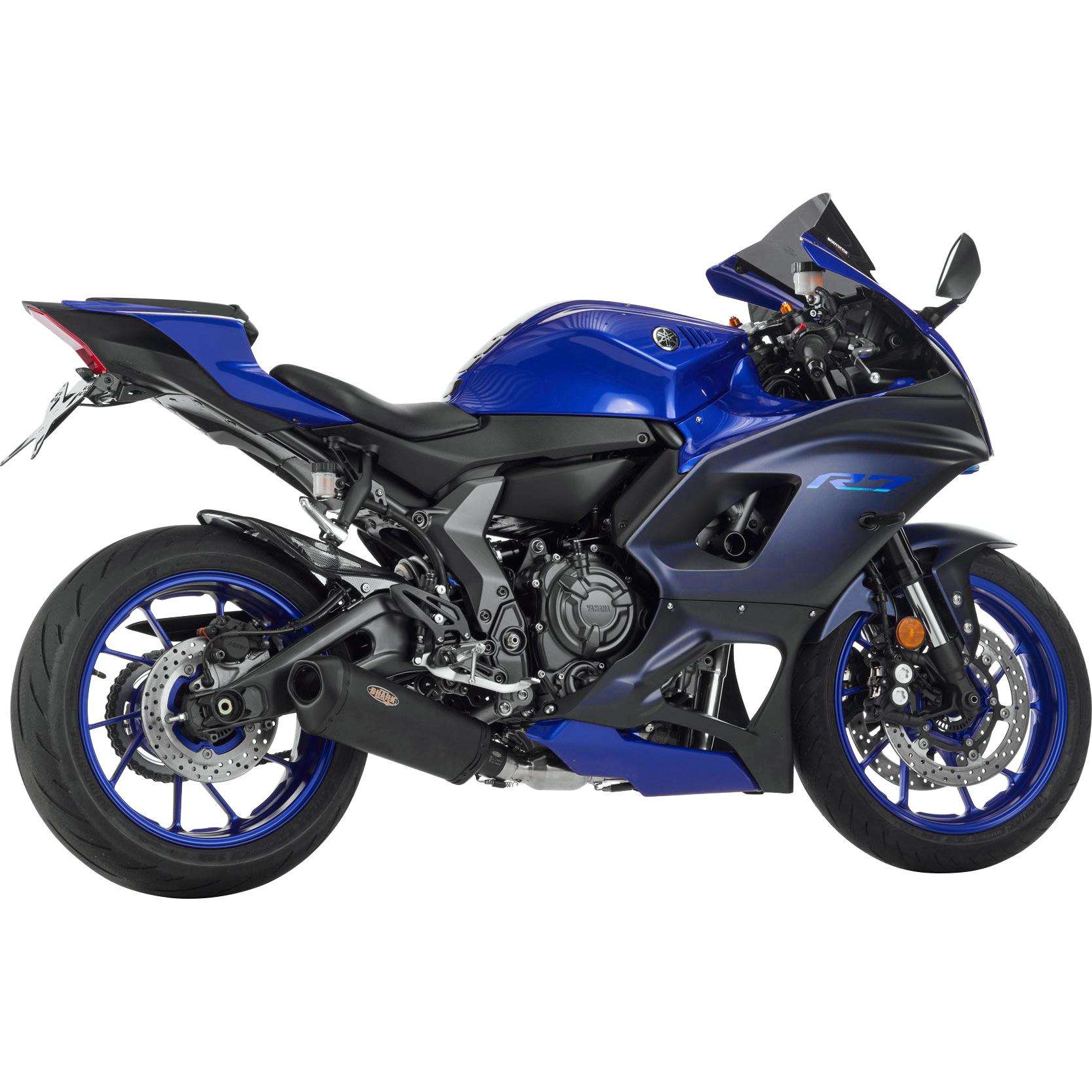 Shark exhaust DSX-10 Auspuff 2in1 schwarz für Yamaha YZF R7 2022- von Shark exhaust