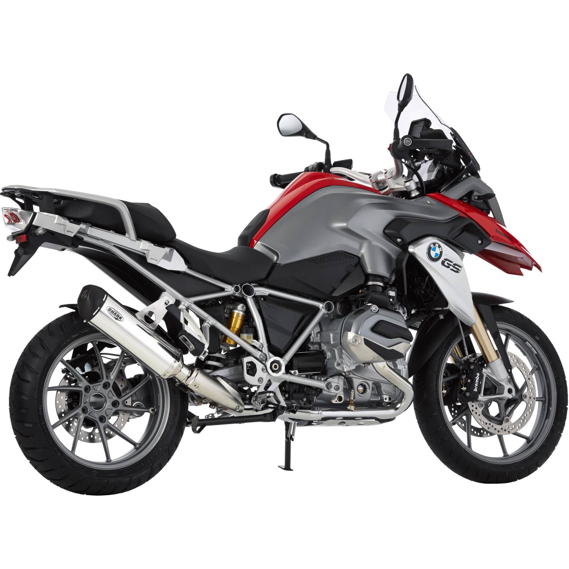 Shark exhaust DSX-5 Auspuff für BMW R 1200 GS /Adventure 2013-2016 poliert von Shark exhaust