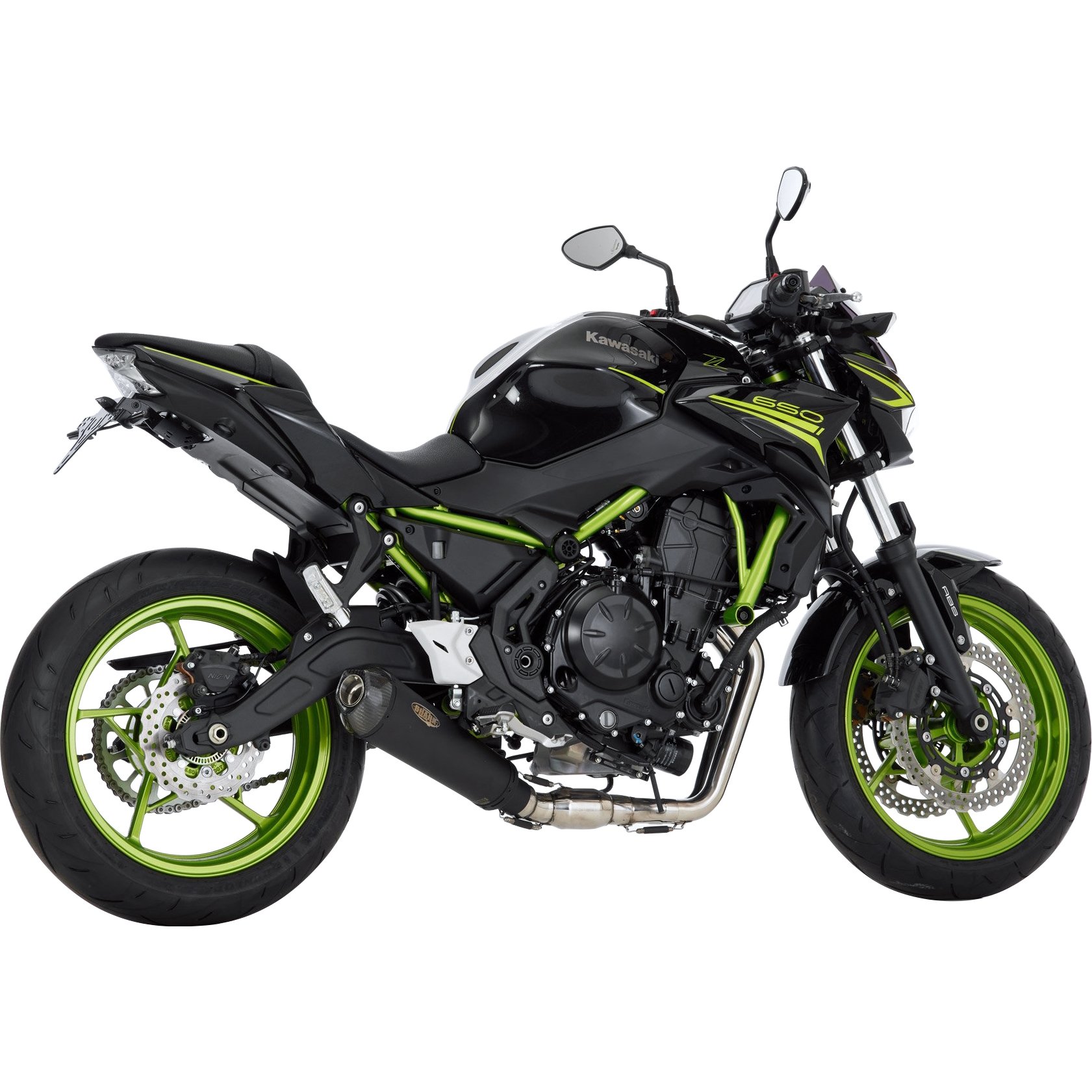 Shark exhaust DSX-7 Auspuff 2in1 schwarz für Z/Ninja 650 /RS 2021-2022 von Shark exhaust