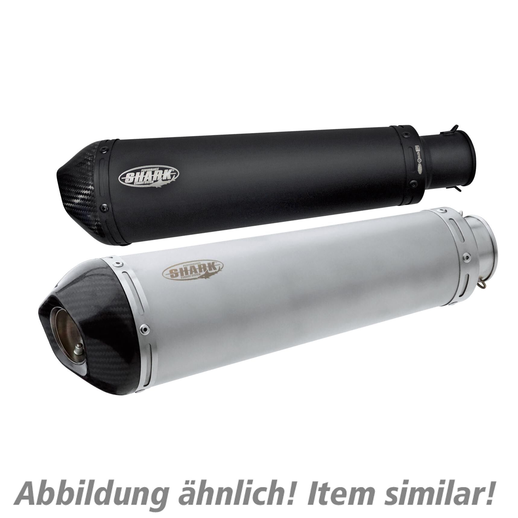 Shark exhaust DSX-7 Auspuff für Short für Suzuki GSR 750 schwarz von Shark exhaust