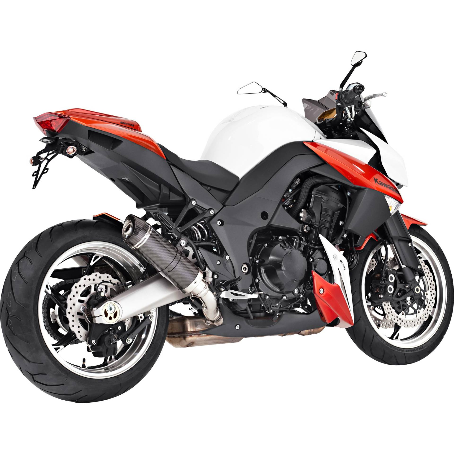 Shark exhaust Street GP Auspuff Paar short Carbon für Z 1000 /SX 2010-2013 von Shark exhaust