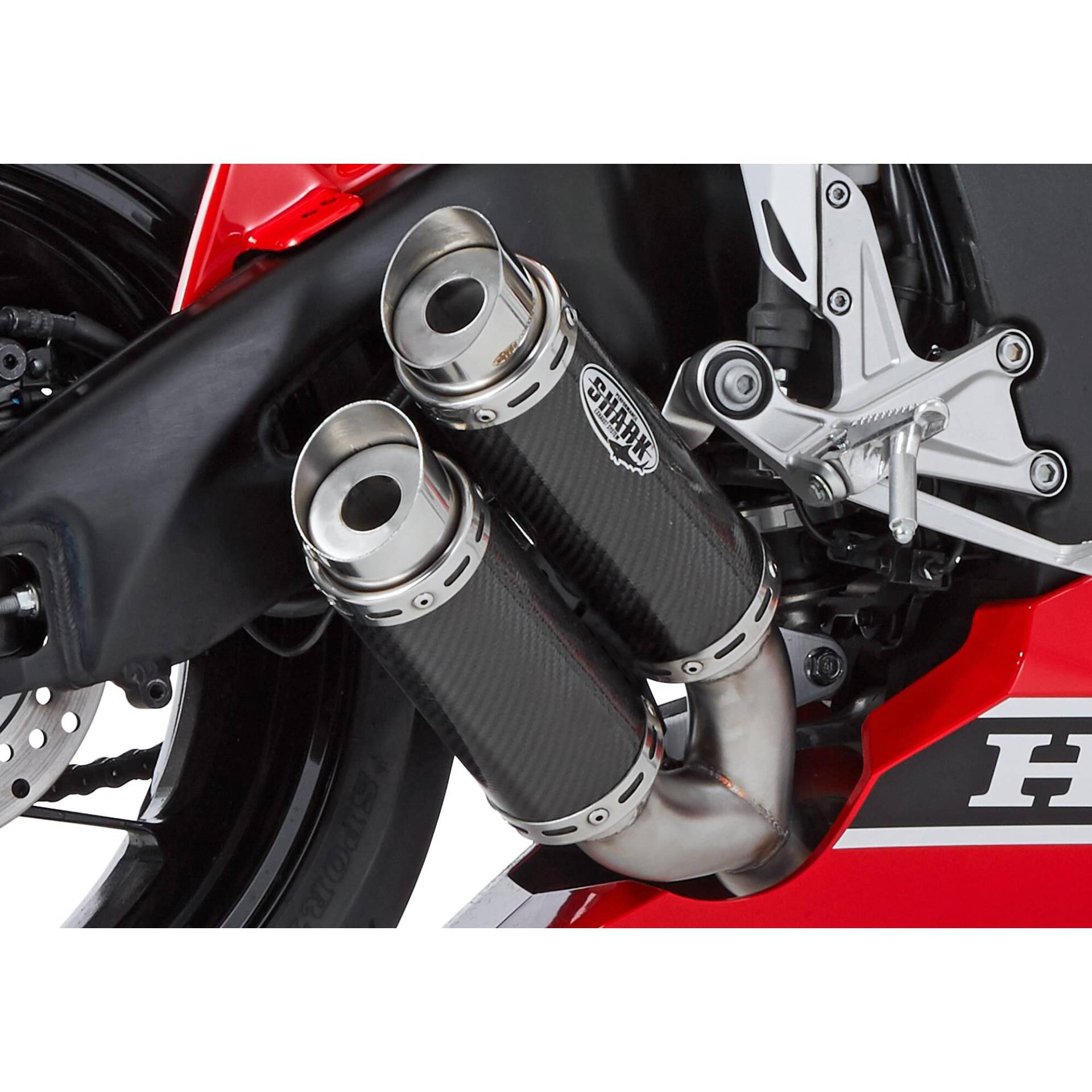 Shark exhaust Track 1000 Auspuff an Honda CBR 1000 RR Fireblade 2017-2019 von Shark exhaust