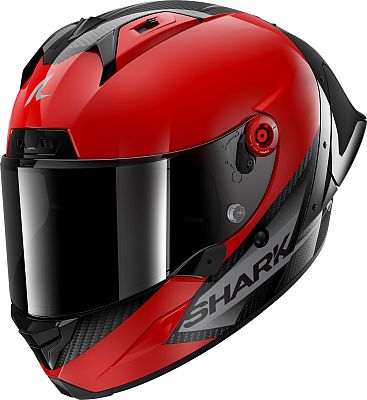 Shark Aeron-GP Blank SP, Integralhelm - Rot/Dunkelgrau/Schwarz - M von Shark