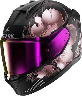 Shark D-Skwal 3 Mayfer, Integralhelm - Matt Schwarz/Violett/Gold - M von Shark