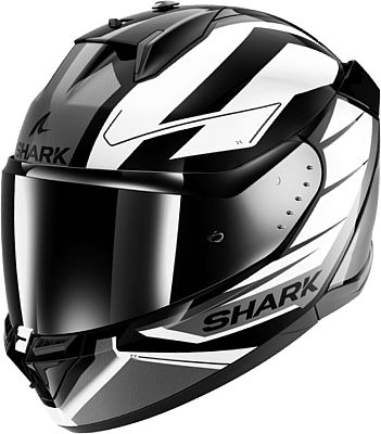 Shark D-Skwal 3 Sizler, Integralhelm - Grau/Schwarz/Weiß - L von Shark