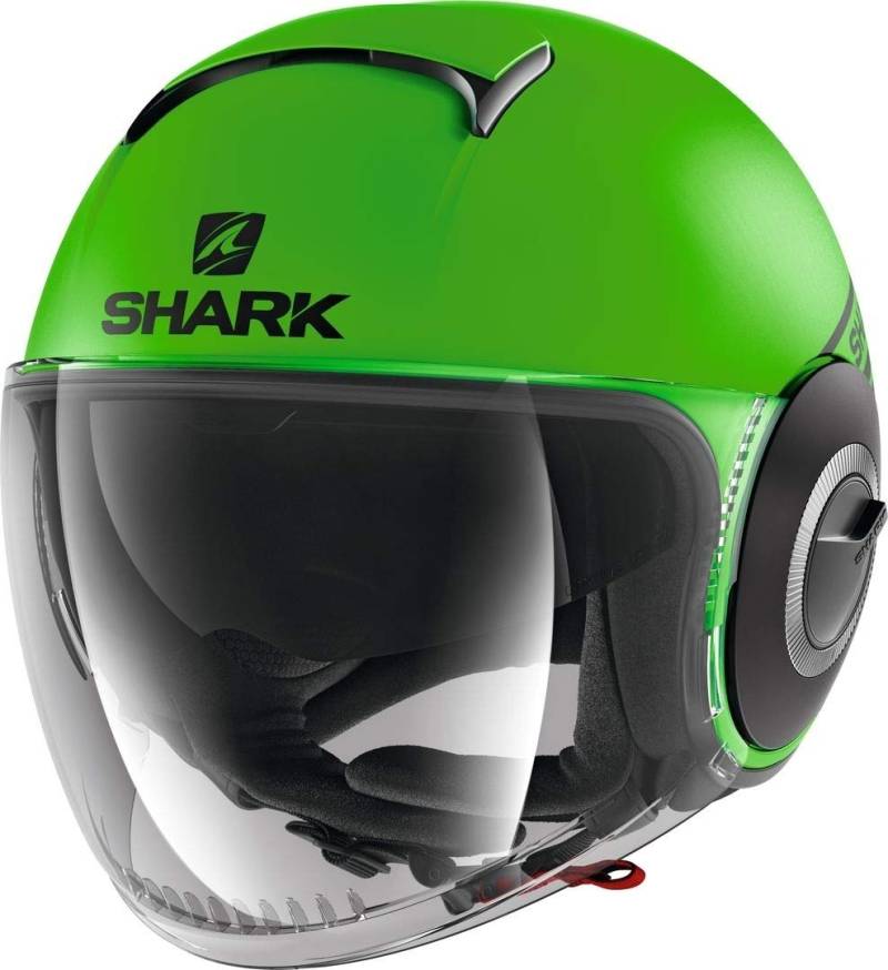 SHARK Motorradhelm NANO STREET NEON MAT GKK, Grun fluo, L von SHARK