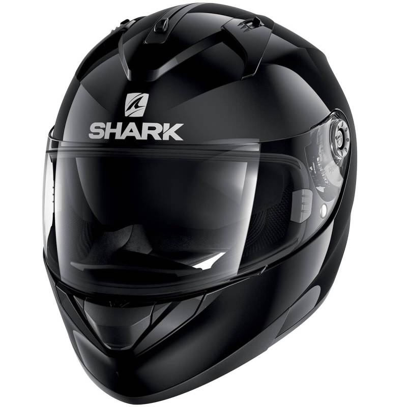 SHARK Motorradhelm Hark Ridill Blank, Schwarz, Größe S von SHARK