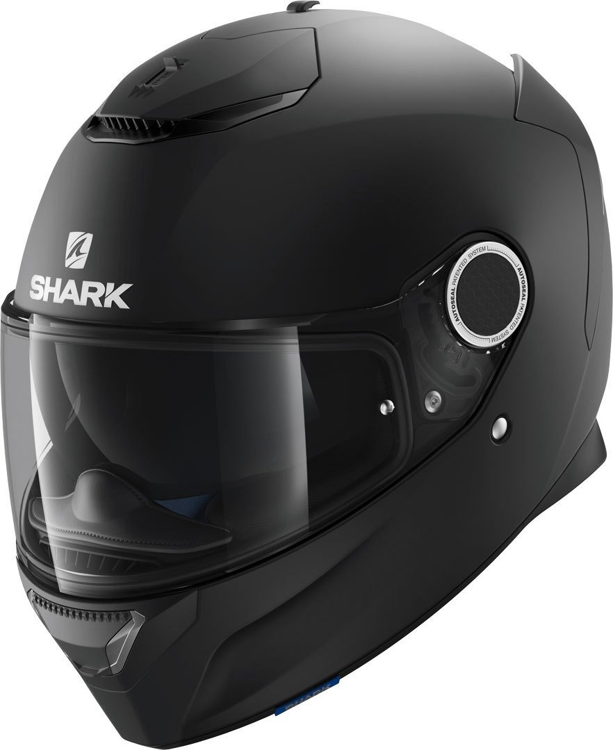 SHARK Motorradhelm Hark Spartan Blank Mat, Schwarz, Größe XL von SHARK