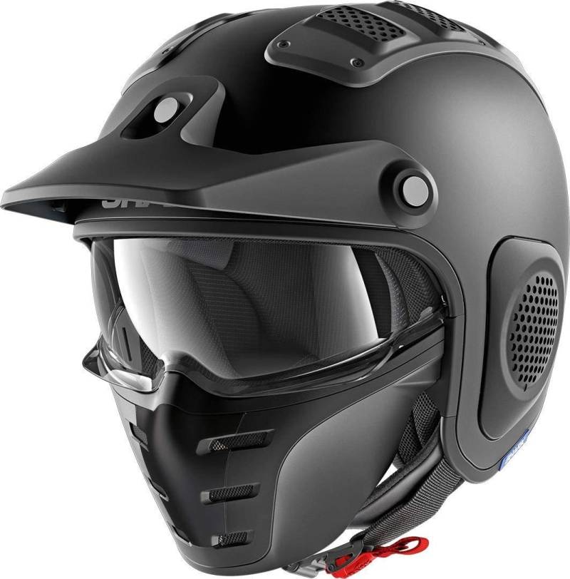 Shark Motorradhelm X-DRAK BLANK MAT KMA, Schwarz, S von SHARK