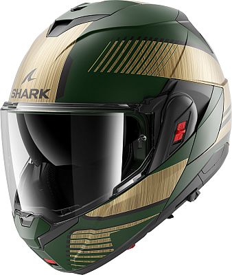 Shark OXO Sikter, Klapphelm - Matt Grün/Gold/Schwarz - XL von Shark