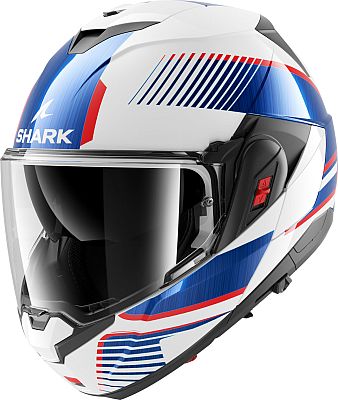 Shark OXO Sikter, Klapphelm - Weiß/Blau/Rot - XL von Shark