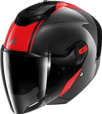 Shark RS Jet Carbon Skin, Jethelm - Schwarz/Rot - L von Shark