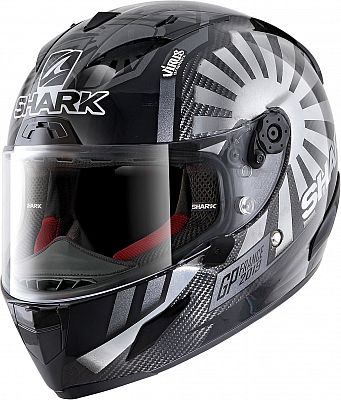 Shark Race-R Pro Carbon Replica Zarco GP 2019, Integralhelm - Schwarz/Dunkelgrau - XS von Shark