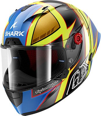 Shark Race-R Pro GP 06 Cam Petersen, Integralhelm - Dunkelgrau/Neon-Gelb/Blau - L von Shark