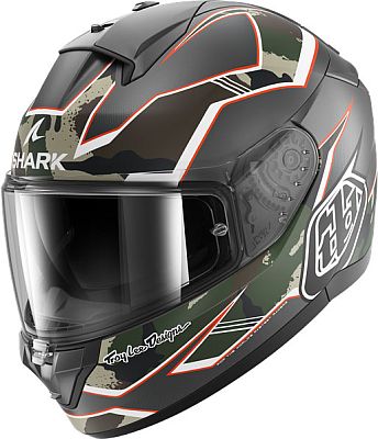 Shark Ridill 2 Matrix Camo, Integralhelm - Matt Schwarz/Dunkelgrün/Dunkelbraun/Weiß - M von Shark